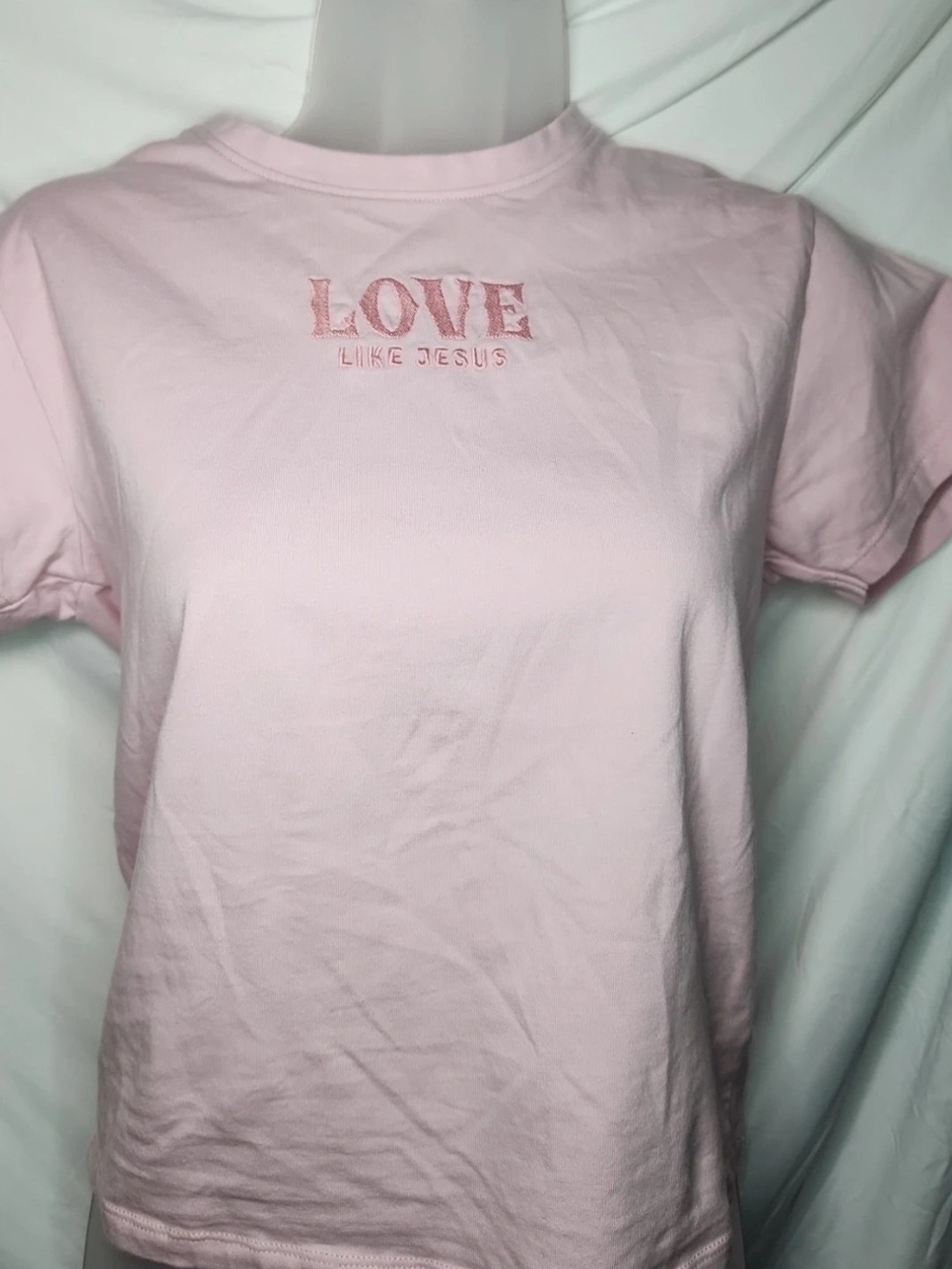 Love Like Jesus Pink Graphic Tee